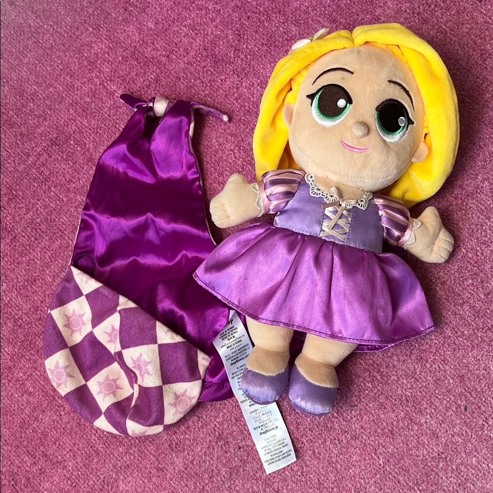 Baby Rapunzel Stuffie with swaddle